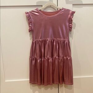 Pink Ruffled Kids Dress